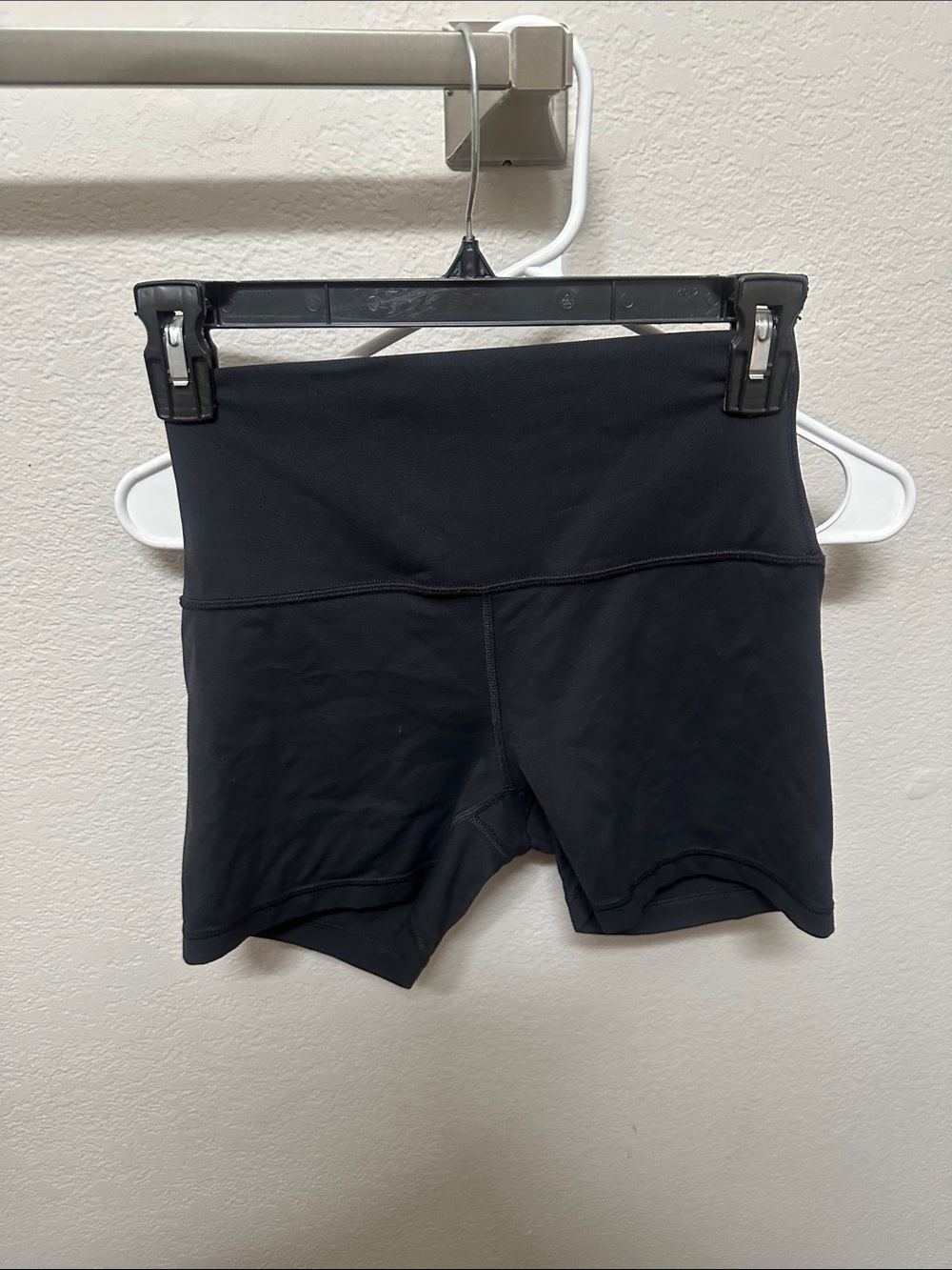 CRZ YOGA Black High-Rise Bike Shorts